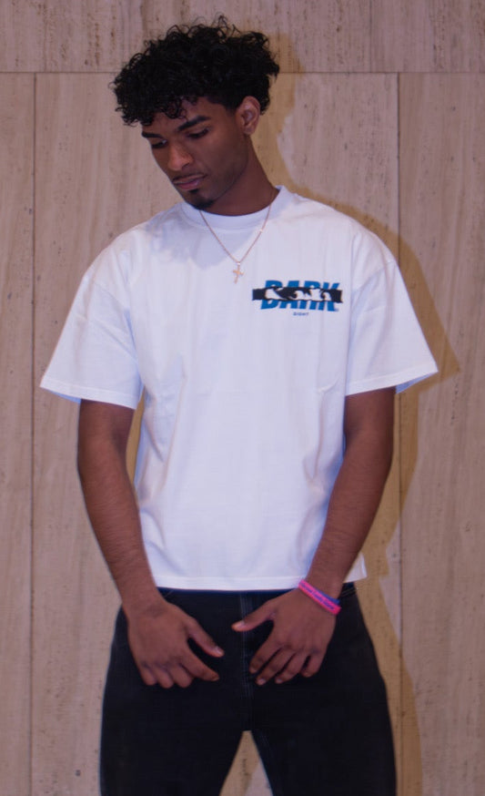 White Heavyweight Smoke Tee