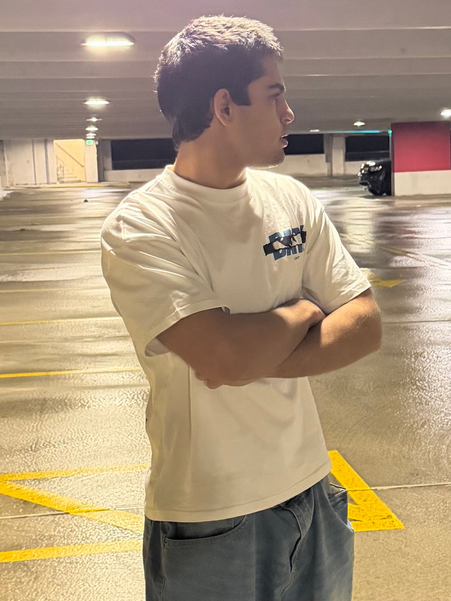 White Heavyweight Smoke Tee